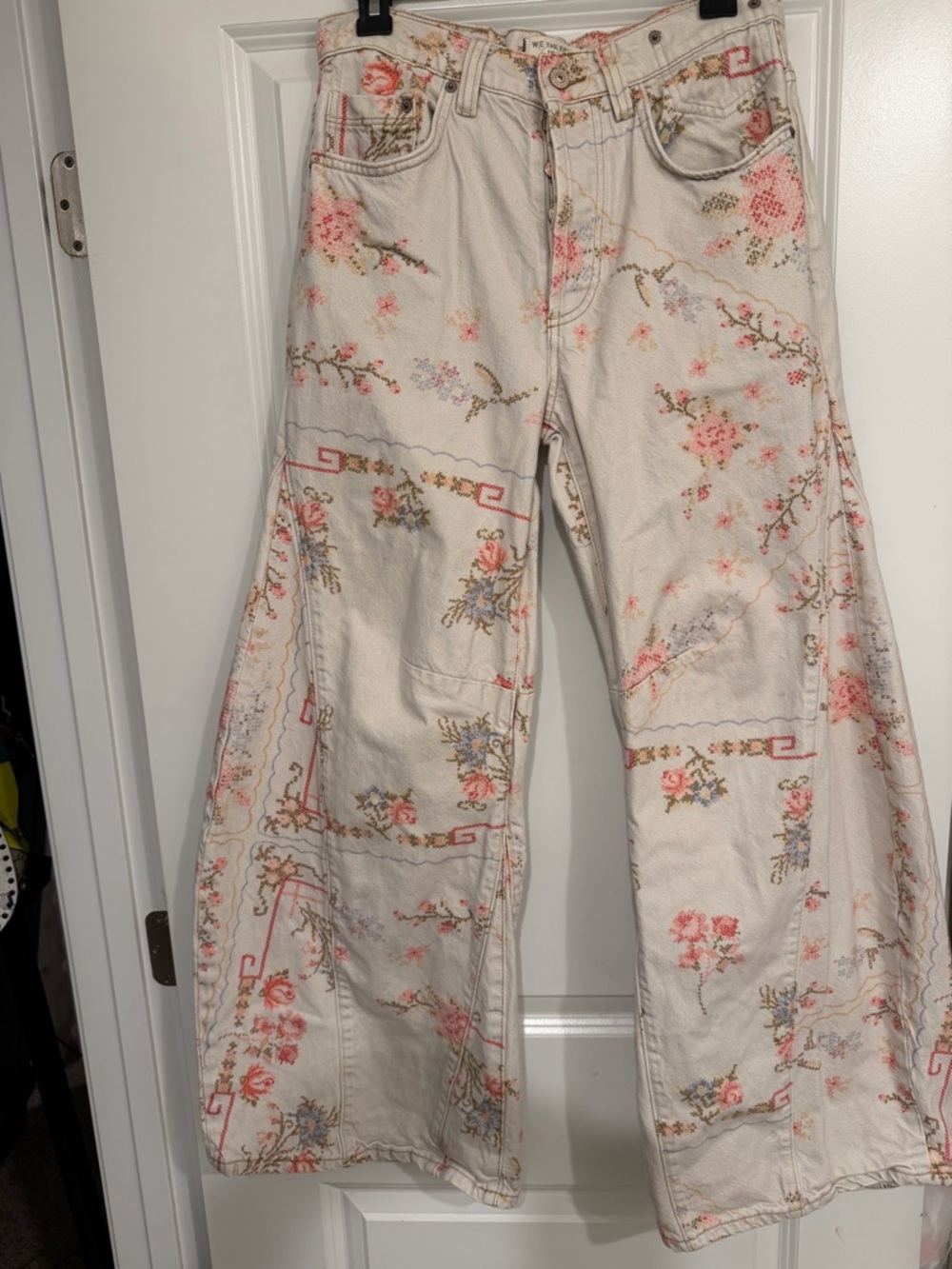 Free People Eden Printed Wide Leg 🔥 Size 27 - Picture 3 of 4